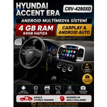Carvocal Hyundai Accent Era (2006-2012) Android 14 Multimedya - 4 GB Ram - 64 GB Hafıza - Carplay CRV-4280XD