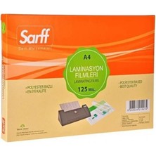 Sarff Temat 125 Mic A4 100'LÜ Laminasyon Filmi