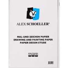 Erkam Ofis Alex Shoeller 35X50 cm 120GR Resim Kağıdı 100'lü Paket Renkli Çizim İçin Uygun