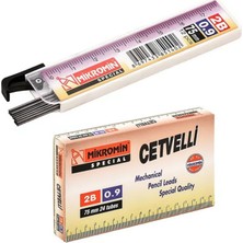 Şahin Kırtasiye Mikro M-750 75 mm Cetvelli Kurşun Kalem Ucu 0,9 mm 24 Adet Özel Kalite