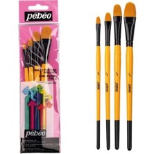 Esmo Pebeo 4'lü Kedi Dili Fırça Seti (1/4,3/8,1/2,5/8) Set-11