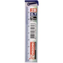 Şahin Kırtasiye Mikro 75MM Cetvelli 0.7mm  Kalem Ucu 24 Tüp'lü Paket