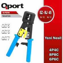 Egecen Qport Q-Pen6 RJ45/RJ11/RJ12 Yeni Nesil Pense