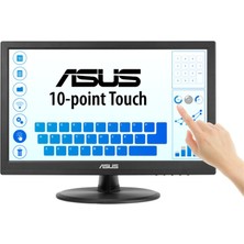 Egecen 15.6 Asus VT169HE IPS 5ms 60MHZ 1xvga 1xhdmı Fhd 1920X1080 Dokunmatik Ekran Flıcker Free Çerçevesiz Vesa Siyah