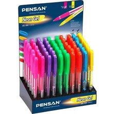 Pensan Neon 1mm Jel Kalem 60'lı Stand