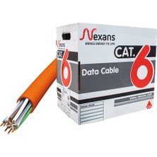 Egecen Nexans NEX1611TFA, Turuncu, Cat6, 305M, 23AWG (0,58MM), Utp, %100 Bakır, Lszh Halogen Free, Kablo