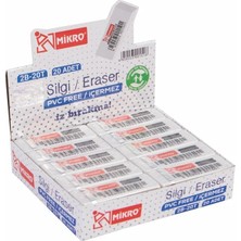 Şahin Kırtasiye Mikro Silgi St. 2B-20T 20’li Paket