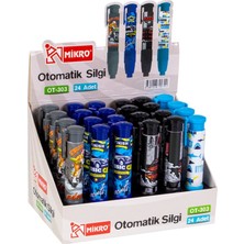 Şahin Kırtasiye Mikro Otomatik Silgi OT-303 - 24'lü Stand