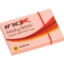 Viva Inox Post-It 50X75 Fosforlu Pembe 80 Yaprak 12'li Paket