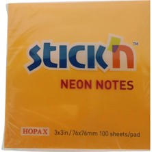 Gıpta Stick'n Post-It Neon Turuncu 76X76 100 Yp 12'li Paket