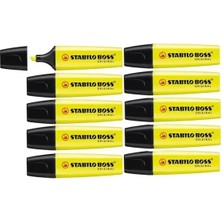 Stabilo Fosforlu Kalem Boss Pastel Sarı 10'lu Paket