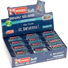 Şahin Kırtasiye Mikro Silgi 2B-24SS Sınav Soft 24'lü Paket