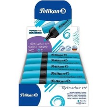 Pelikan Fosforlu Kalem 490 Neon Mavi 10'lu Paket