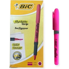 Fosforlu Kalem- Marking Highlighter Grip Pembe 12'li Kutu