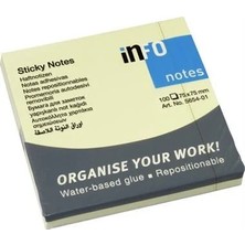 Halsa Info Notes Post-It 75X75MM Sarı 100 Yaprak