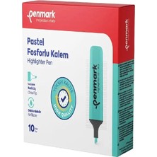 Penmark Fosforlu Kalem Pastel Nane Şekeri Renk (10 Adet)
