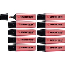 Stabilo Fosforlu Kalem Boss Kırmızı 10'lu Paket