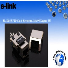 Egecen S-Lınk SL-KS65 Ftp Cat6 3u 90 Derece Kestone Jack