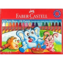 Faber-Castell Faber Castell 18 Renk Pastel Boya Kalemi Karton Kutulu