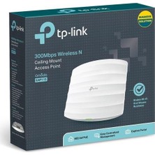Egecen Tp-Lınk Omada EAP115 1 Port 10/100 2.4ghz 300MBPS Wıfı5 2X4DBI Anten Tavan Tipi Access Poınt (Poe Adaptörü Dahil)