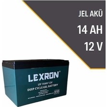 Lexron 14AH 12V Jel Akü
