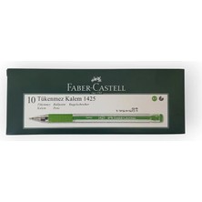 Faber Castell 1425 Iğne Uçlu Açık Yeşil Tükenmez Kalem 10'lu Paket