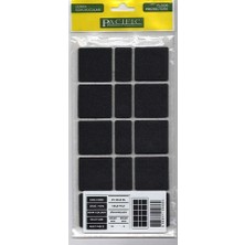 Egecen Pacific 6040 Bl Yapışkanlı Keçe  40 mm x 40 mm Siyah