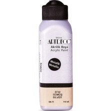 Lisans Artdeco Akrilik Boya 140ML Metalik Gümüş 3722