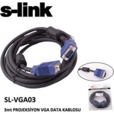Egecen S-Lınk SL-VGA03F Monitör,vga,projektör E-D (3 Metre) Data Projeksiyon Kablo