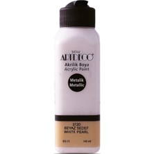 Lisans Artdeco Akrilik Boya 140ML Metalik Beyaz Sedef 3720