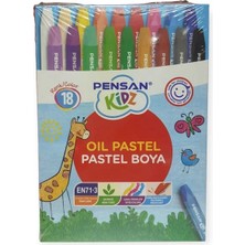 Pensan Kidz Karton Kutulu Pastel Boya 18 Renk Set