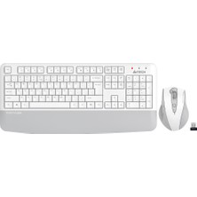 Egecen A4 Tech FG2500S Plus, Beyaz, Fstyler, 2.4ghz Kablosuz, Türkçe Q, M.medya Klavye Mouse Set