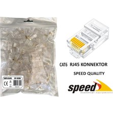 Egecen Speed SP-U100 Cat6 RJ45 Konnektör 100 Adet