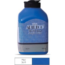 Lisans Artdeco Akrilik Boya 500ML Mavi 3610