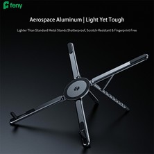 Egecen Feny FN-MS10, Magsafe, Dönebilen, Ayarlanabilir, Taşınabilir, Katlanır, Telefon-Tablet-Notebook Uyumlu, Yükseklik Ayarlı, Alüminyum Stand