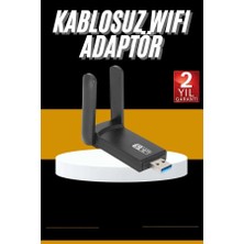 Meks Mbps Wifi Alıcı Kablosuz Wifi Adaptörü Çift Band Çift Antenli Yeni Nesil