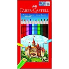 Faber-Castell Faber Castell 12 Renk Tam Boy Kuru Boya Karton Kutu