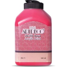 Lisans Artdeco Akrilik Boya 500ML Ateş Kırmızı