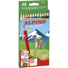 Cem Kırtasiye Kuru Boya- Alpino Classic 12 Renk Uzun