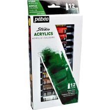 Pebeo Studio Akrilik Boya 12 ml x 12 Renk Set