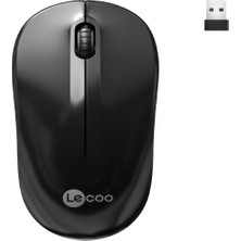 Egecen Lenovo Lecoo WS206 Kablosuz 1200DPI+3 Tuşlu Siyah Mouse