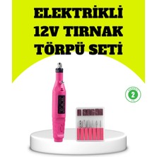 Meks Elektrikli Manikür Pedikür Törpü Seti 6 Başlıklı