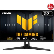 Egecen Asus Tuf Gamıng VG27AQ5A 27" 0.3ms, 210Hz, Qhd, Dp, 2xhdmı, Usb, Hoparlör, Fast IPS Led, Elmb Sync Premium, Gamıng Monitör