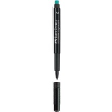 Faber Castell Permanent Asetat Kalem Siyah (M) 10'lu Kutu