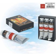 Dönmezler Kırtasiye Maries Scarlet 50 ml E1384-3 Yağlı Boya 3'lü Paket