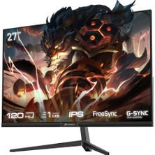 Egecen Gamebooster 27 GB-2712FF IPS Freesync,g-Sync 1ms 120Hz Hdmı+Dp Fhd Gamıng Monıtör