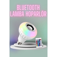 Meks Kumandalı Rgb LED Işık Bluetooth Hoparlör Ses Lambası Renkli Ampul