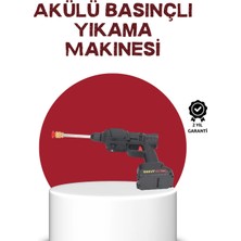 Meks Çok Fonksiyonlu Şarjlı Basınçlı Yıkama Tabancası Ev Araç Bahçe