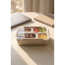 Acar Steelock Paslanmaz Çelik Dört Bölmeli Yemek Kabı - 22 cm