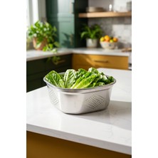 Acar Steelock Paslanmaz Çelik Süzgeç - 28 cm